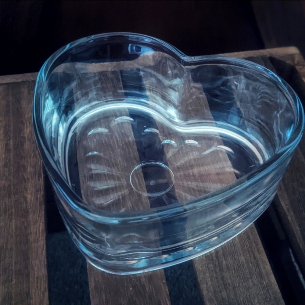 Collector's Cut Glass Heart Dish